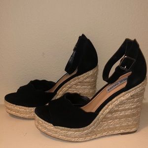 Steve Madden Susana Suede Wedge Espadrille Sandals